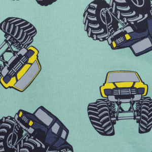 Blue Seven - sweater - monster truck - blauw - Eileen4Kids