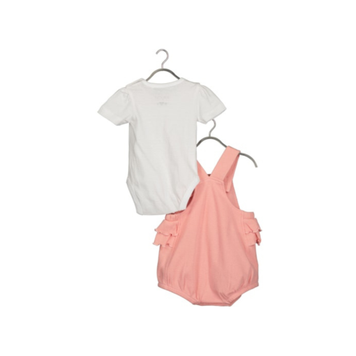 Blue Seven - Newborn 2-delige set Romper en Bloomer Shorts - roze - Eileen4Kids