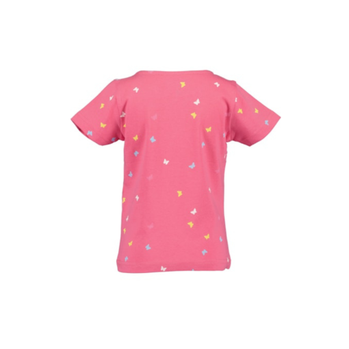 Blue Seven - T-shirt - vlinders - roze - Eileen4Kids